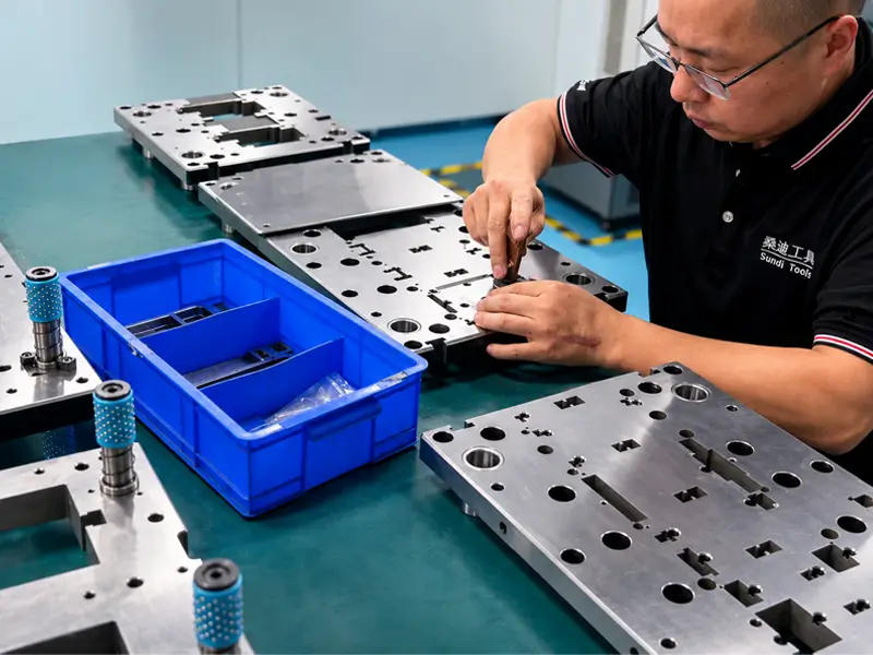 Precision tool and die making and assembly process.